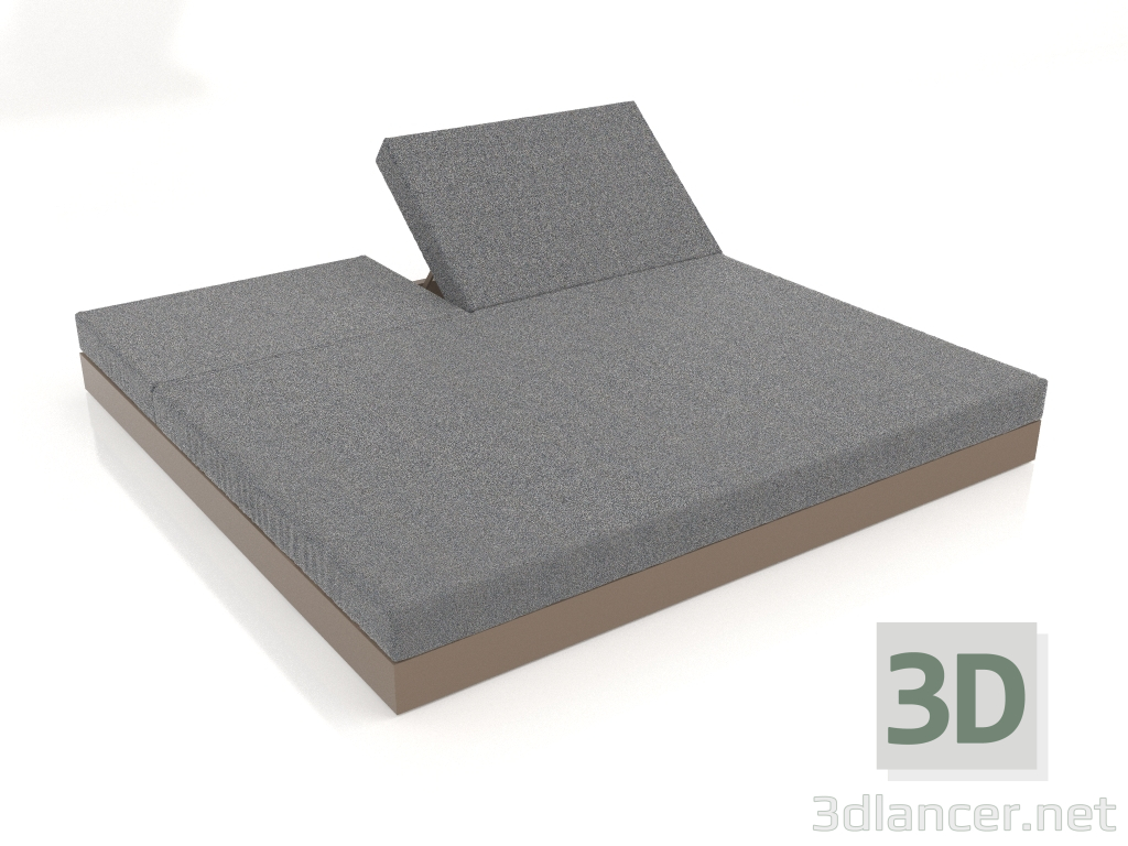 3d модель Ліжко зі спинкою 200 (Bronze) – превью