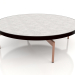3d model Round coffee table Ø120 (Black, DEKTON Kreta) - preview