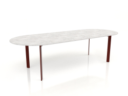 Dining table (Wine red)