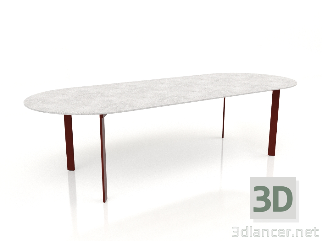 3d model Dining table (Wine red) - preview