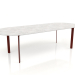 3 डी मॉडल डाइनिंग टेबल (वाइन रेड) - पूर्वावलोकन