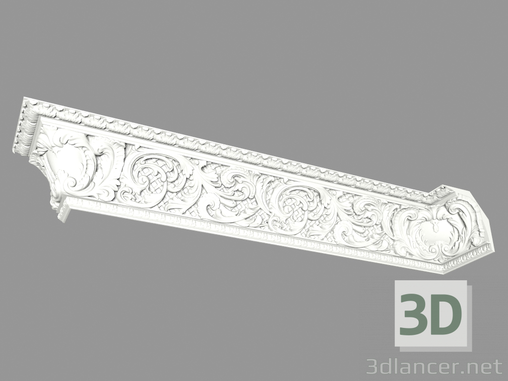 3D modeli Kalıplı saçak (КФ78) - önizleme