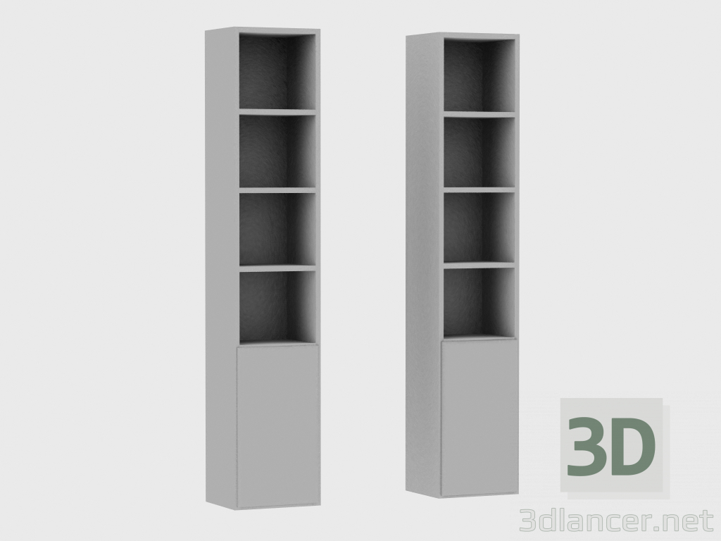modèle 3D Eléments du système modulaire IANUS MIDDLE WITH BACK (M230) - preview