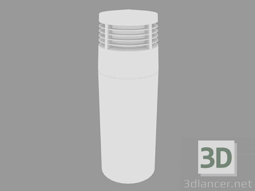 modello 3D Colonna luminosa MINIREEF BOLLARD CON GRIGLIA (S5243W) - anteprima