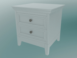Bedside table with legs (White)