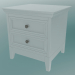 3d model Bedside table with legs (White) - preview