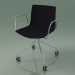 3d model Chair 0273 (4 castors, with armrests, polypropylene PO00109) - preview