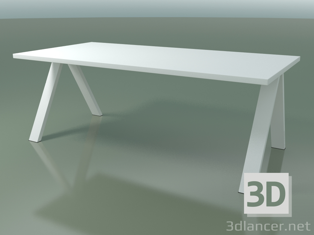 modello 3D Tavolo con piano di lavoro standard 5030 (H 74-200 x 98 cm, F01, composizione 2) - anteprima