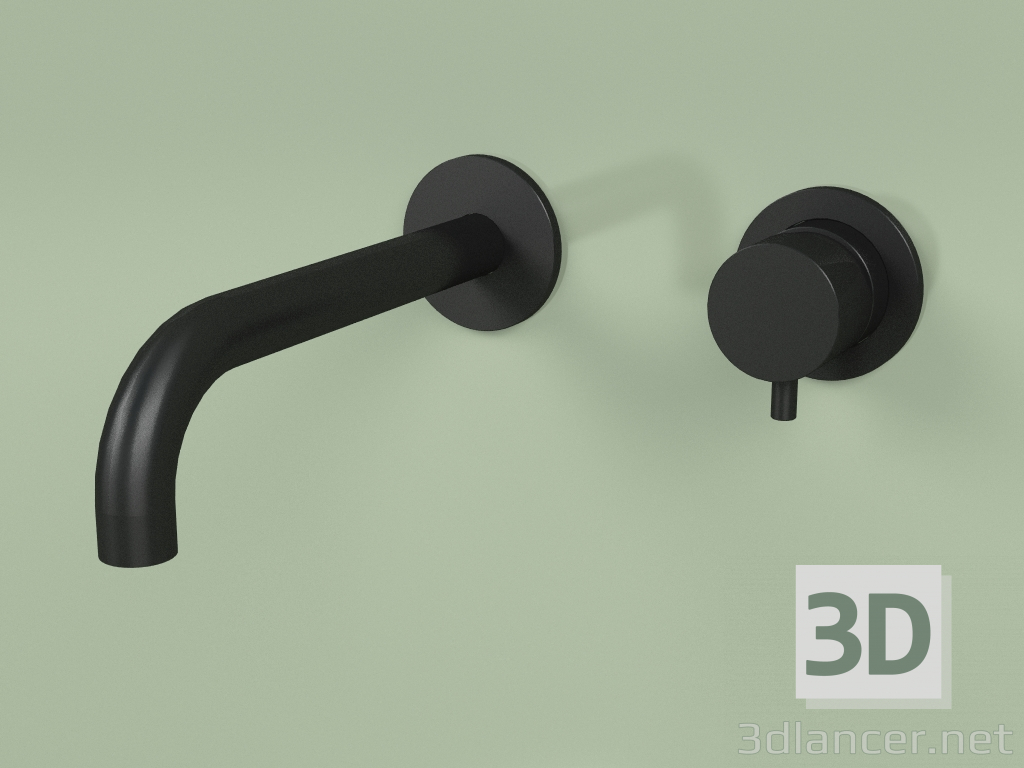 3d model Wall-mounted mixer with spout 190 mm (13 13, NO) - preview