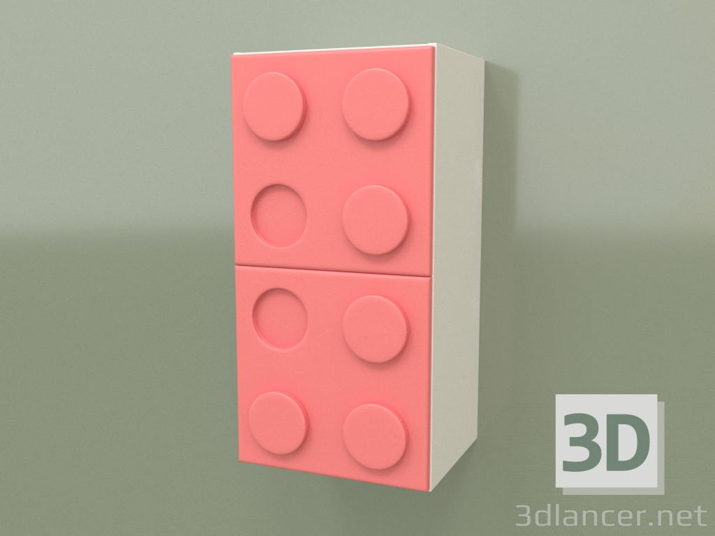 3d model Wall mounted vertical shelf (Coral) - preview