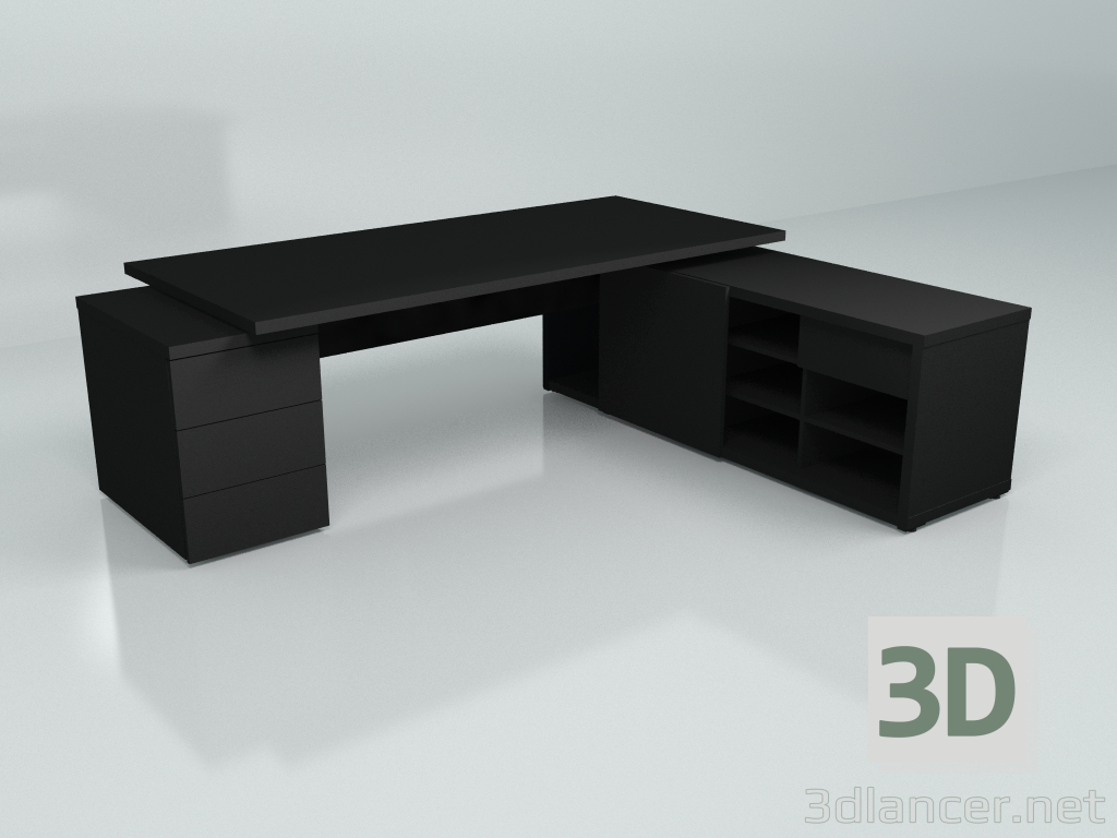modèle 3D Table de travail Mito Fenix MITF1KDP (2497x2080) - preview