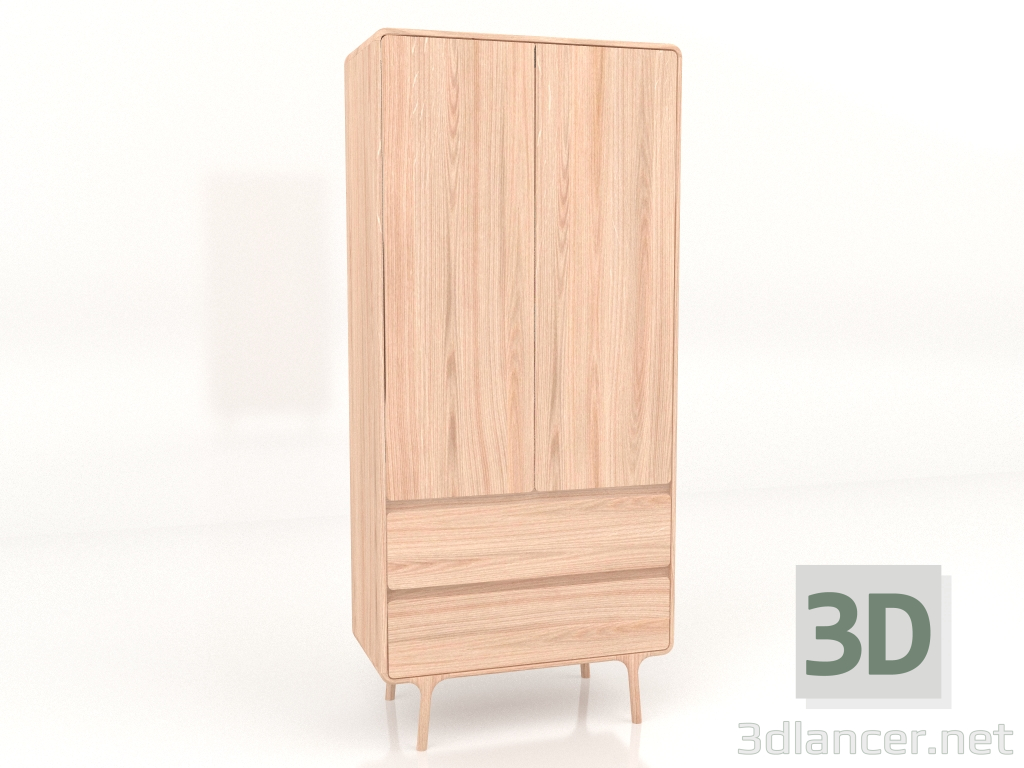 3d модель Шкаф гардеробный Fawn – превью