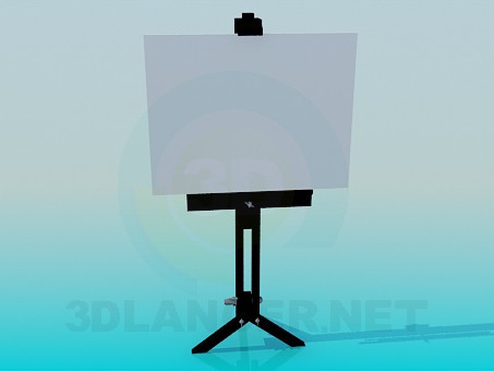 3d model Poster stand - preview 3d model Poster stand - preview
