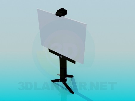 3d model Poster stand - preview 3d model Poster stand - preview