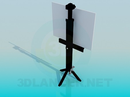3d model Poster stand - preview 3d model Poster stand - preview