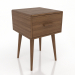 modèle 3D Table de chevet (noyer clair) - preview