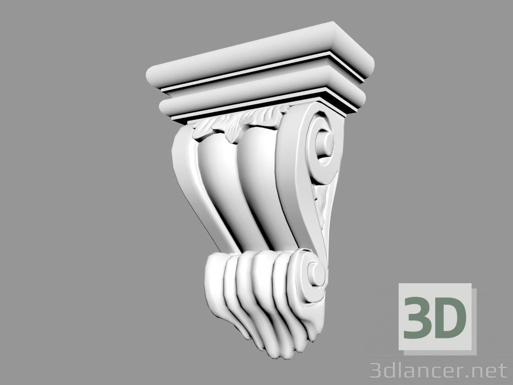 modèle 3D Support B970 - preview