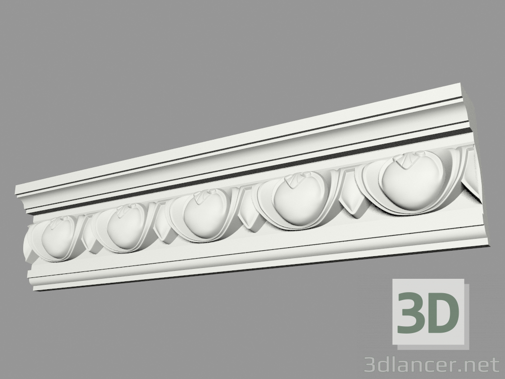3D modeli Kalıplı saçak (КФ79) - önizleme
