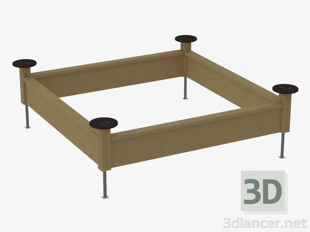3D Modell Kinderspiel Sandkasten (K5305) - Vorschau