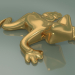 modèle 3D Élément de décoration grenouille en céramique (or) - preview