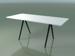 Table rectangulaire 5410 (H 74 - 79x179 cm, stratifié Fenix F01, V44)