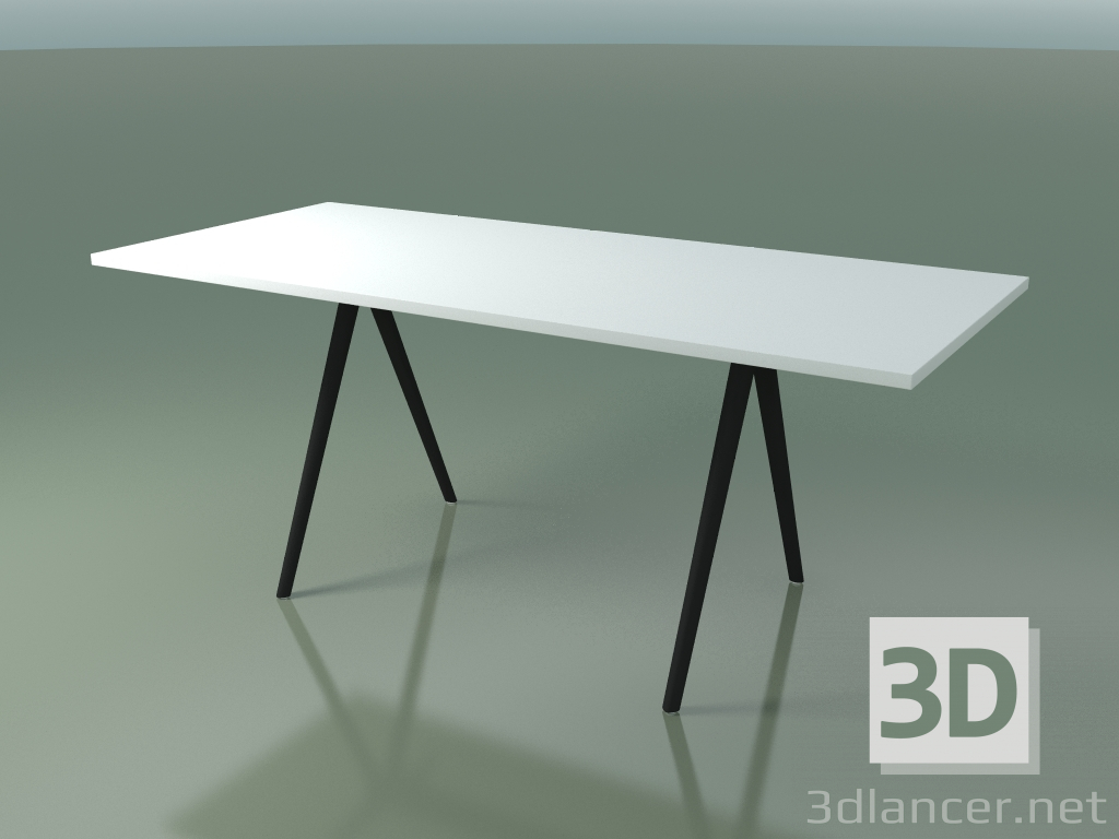 3D Modell Rechteckiger Tisch 5410 (H 74 - 79x179 cm, Laminat Fenix F01, V44) - Vorschau