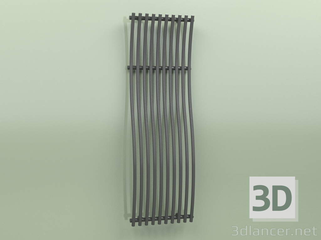 3D modeli Isıtmalı havlu askısı - Imia (1600 x 510, RAL - 9005) - önizleme