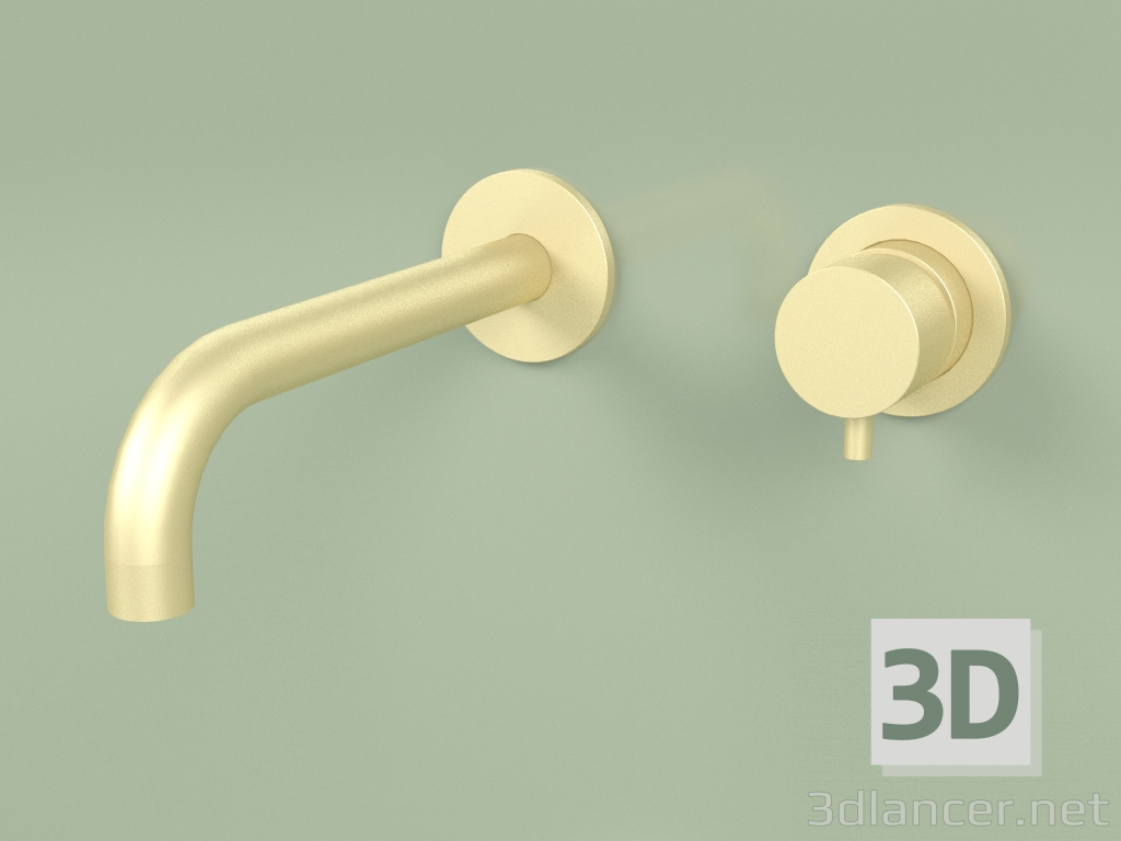 3d model Wall-mounted mixer with spout 190 mm (13 13, OC) - preview