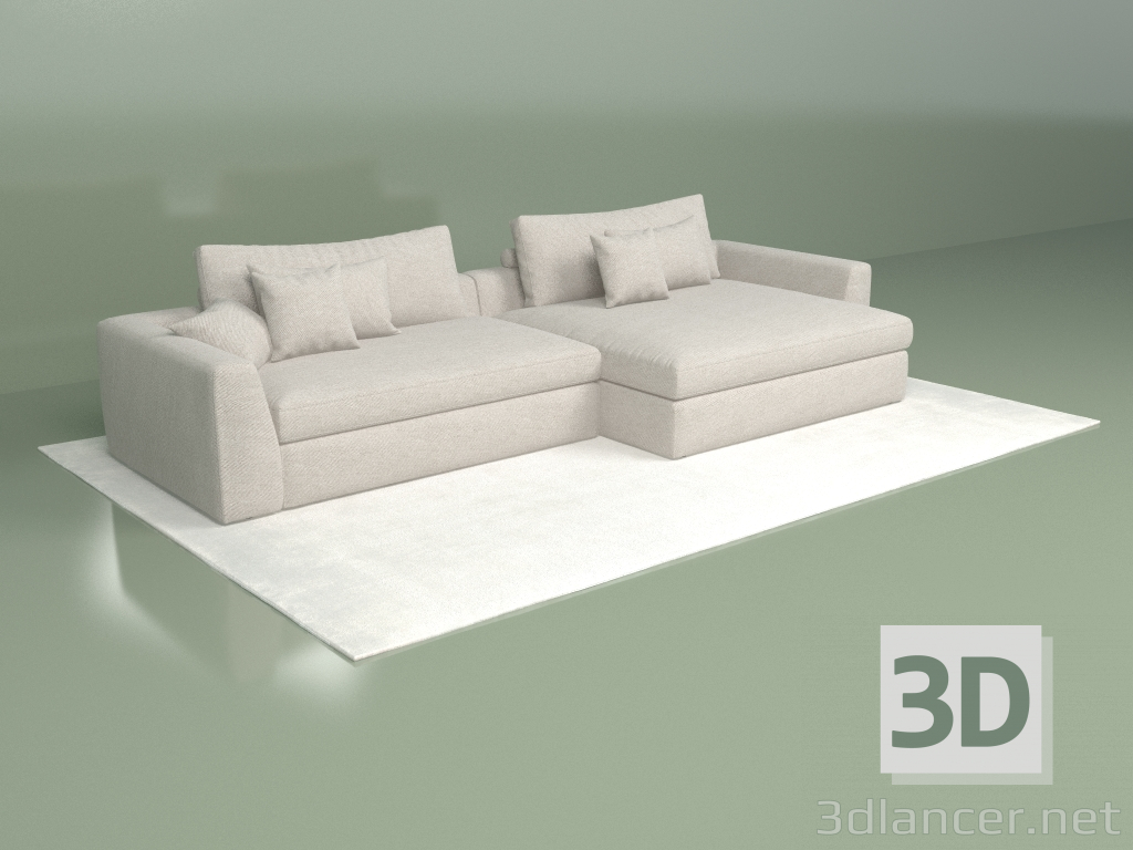 3d model Lugar del sofá - vista previa