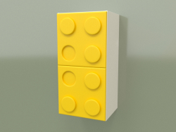 Wall mounted vertical shelf (Yellow)