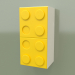 3D Modell Vertikales Wandregal (Gelb) - Vorschau