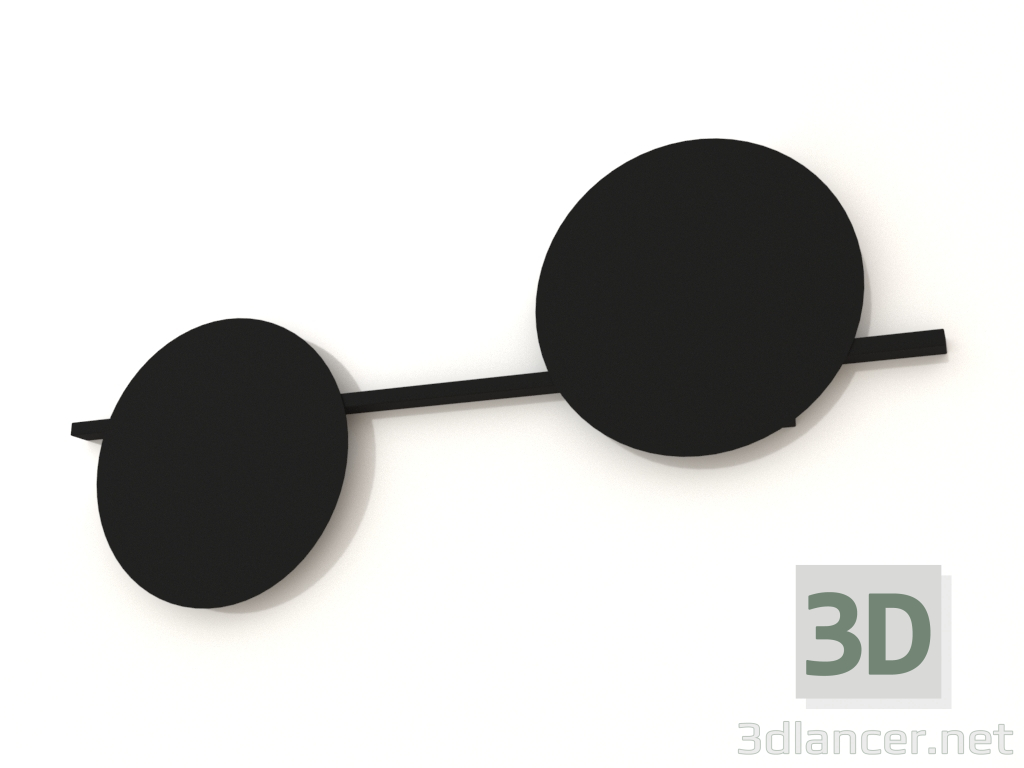 3D Modell Wandleuchte (7299) - Vorschau