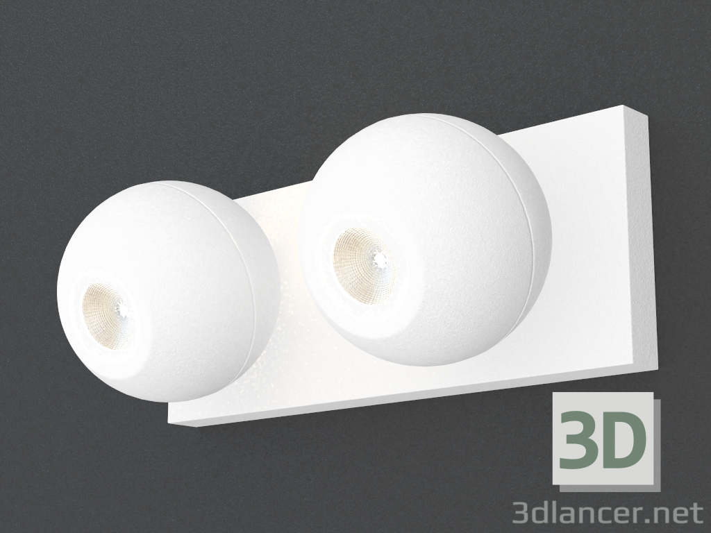 3d model Surface-mounted wall-mounted LED light (DL18403 21WW-White) - preview