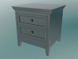 Bedside table with legs (Black-Brown)