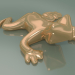 3d model Elemento de decoración de rana de cerámica (oro rosa) - vista previa