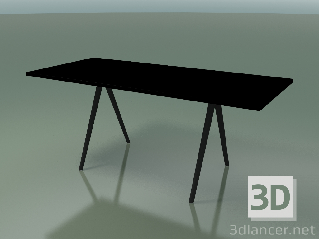 modello 3D Tavolo rettangolare 5410 (H 74 - 79x179 cm, laminato Fenix F02, V44) - anteprima