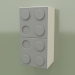 modello 3D Mensola verticale a parete (grigio) - anteprima