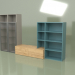 3d model Shelving Composition 1 (gray) - preview