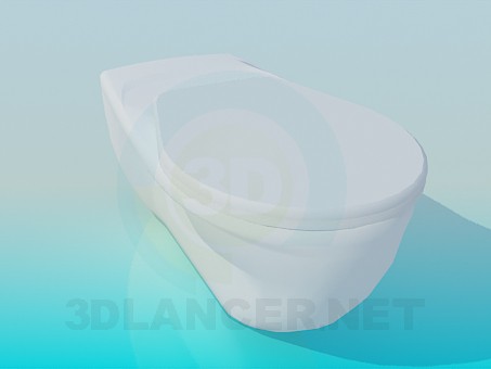 modèle 3D Toilette massive - preview
