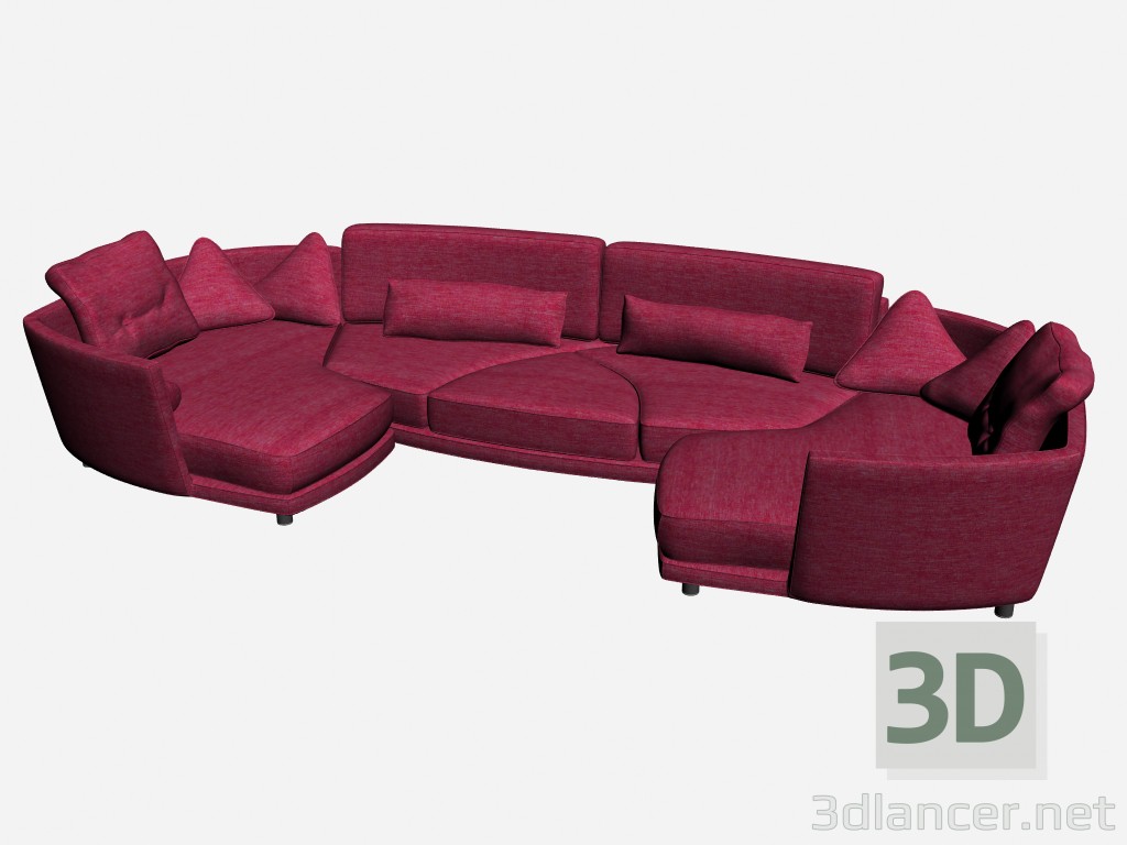 3d model Deha de sofá 4 - vista previa