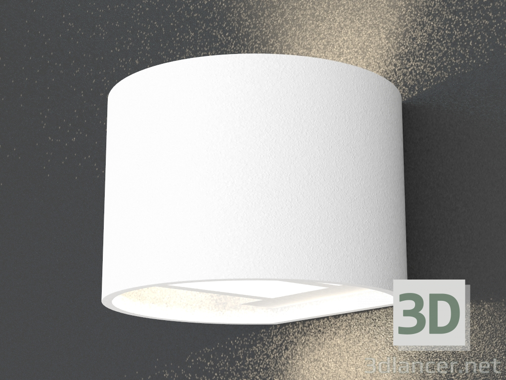 modello 3D False lampada da parete a LED (DL18406 12WW-White) - anteprima