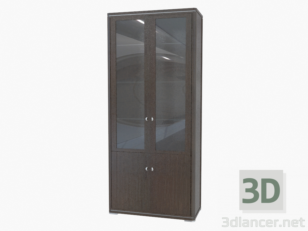 modèle 3D L'élément central du mur de meubles (465-34) - preview