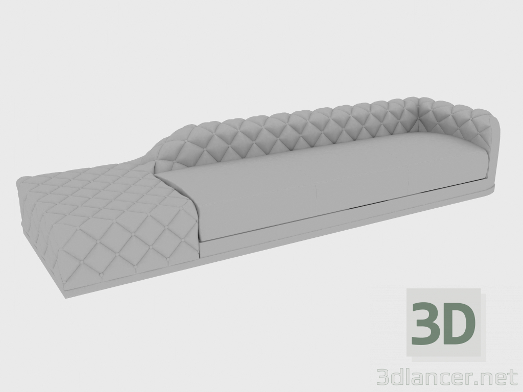 3D Modell Sofa MILTON (SPECIALCOMPOSITION) (375x112xH66) - Vorschau