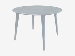 Round dining table (white lacquered ash D110)
