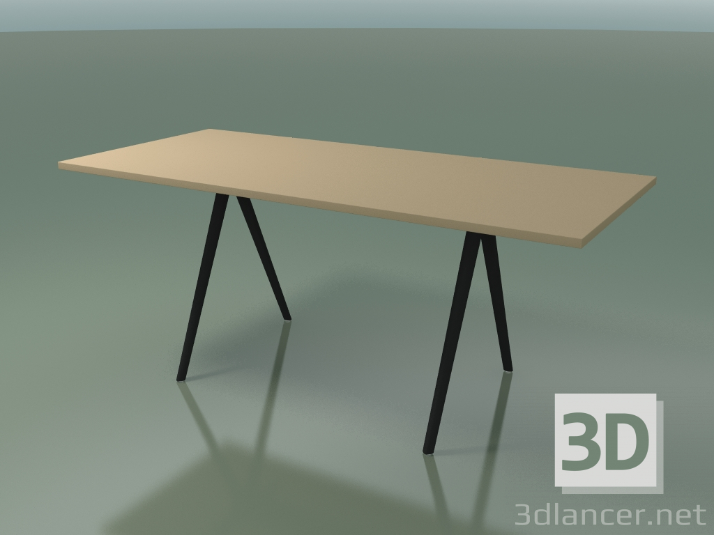 modello 3D Tavolo rettangolare 5410 (H 74 - 79x179 cm, laminato Fenix F03, V44) - anteprima