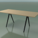 3D Modell Rechteckiger Tisch 5410 (H 74 - 79x179 cm, Laminat Fenix F03, V44) - Vorschau