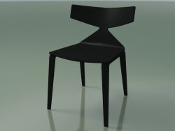 कुर्सी 3700 (4 लकड़ी के पैर, काला)