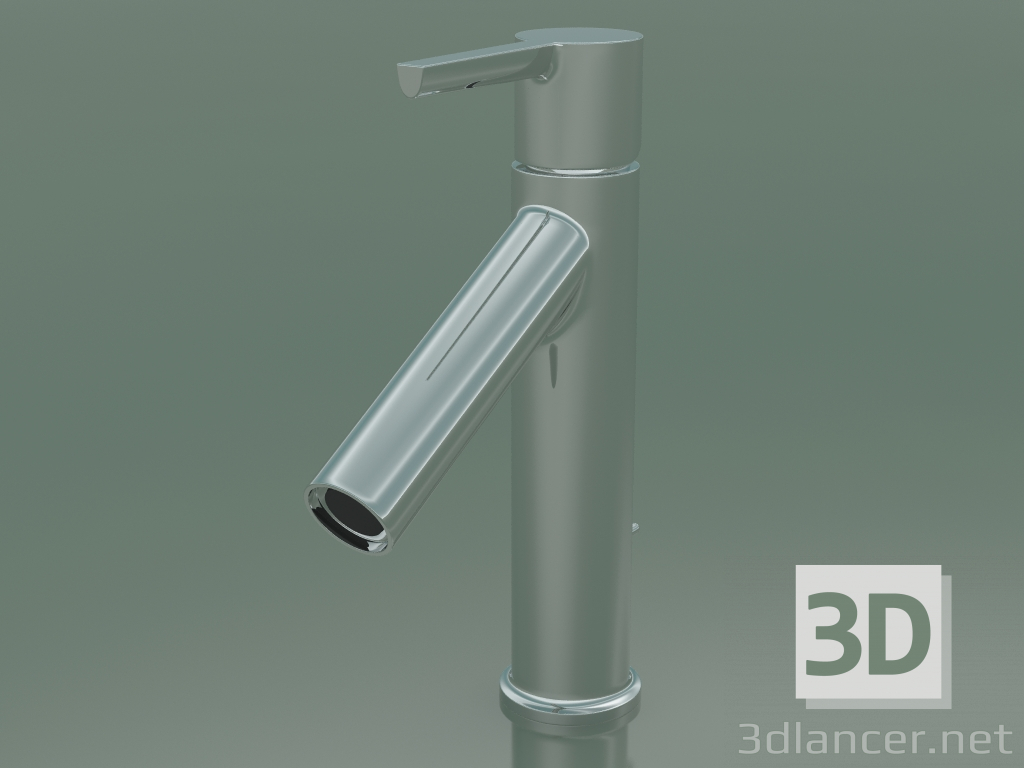 3D modeli Tek kollu lavabo bataryası 100 (Krom, 10001000) - önizleme