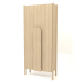 3d model Wardrobe with long handles W 01 (800x300x1800, wood white) - preview