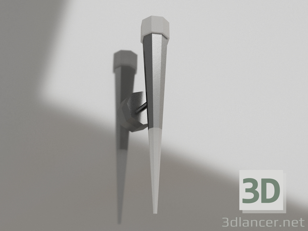 3D Modell Wandleuchte Ray chrom (Low Poly, 6114.02) - Vorschau